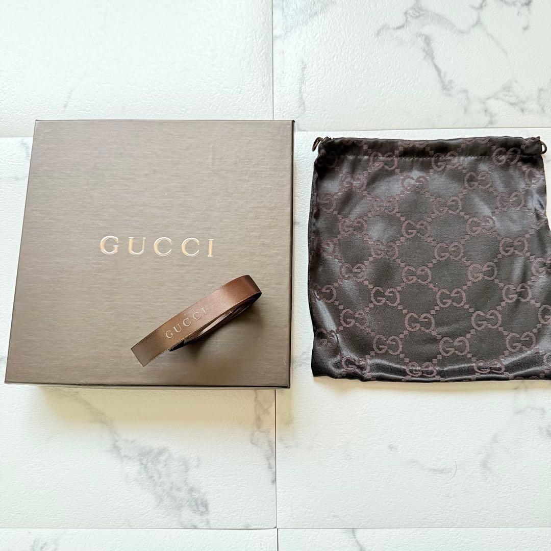 グッチ ドッグ スタッズ シェリーライン 首輪 リード セット ブラック 未使用