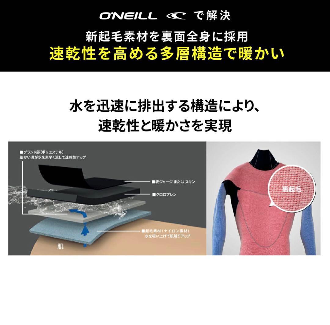 オニールセミドライLCZ LTD 5x 3mm アッシュブラック/MLBサイズ