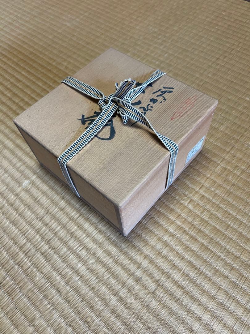 【灰かぶり茶碗 野沢洋子】 茶碗 茶道具 和食器 骨董 九谷焼 木箱 茶器 陶器