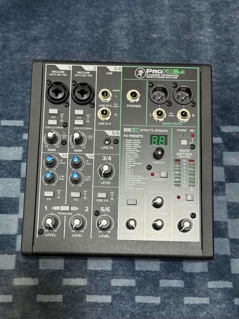 Mackie ProFX6v3 オーディオミキサー