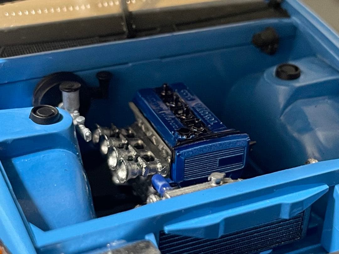 アオシマ　1/24 AE86 レビン　N2 エンジン付き　カスタム