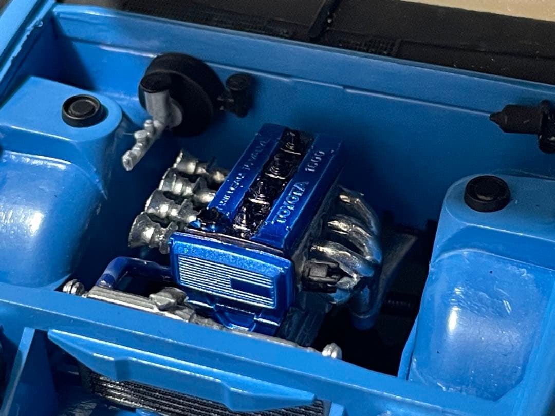 アオシマ　1/24 AE86 レビン　N2 エンジン付き　カスタム