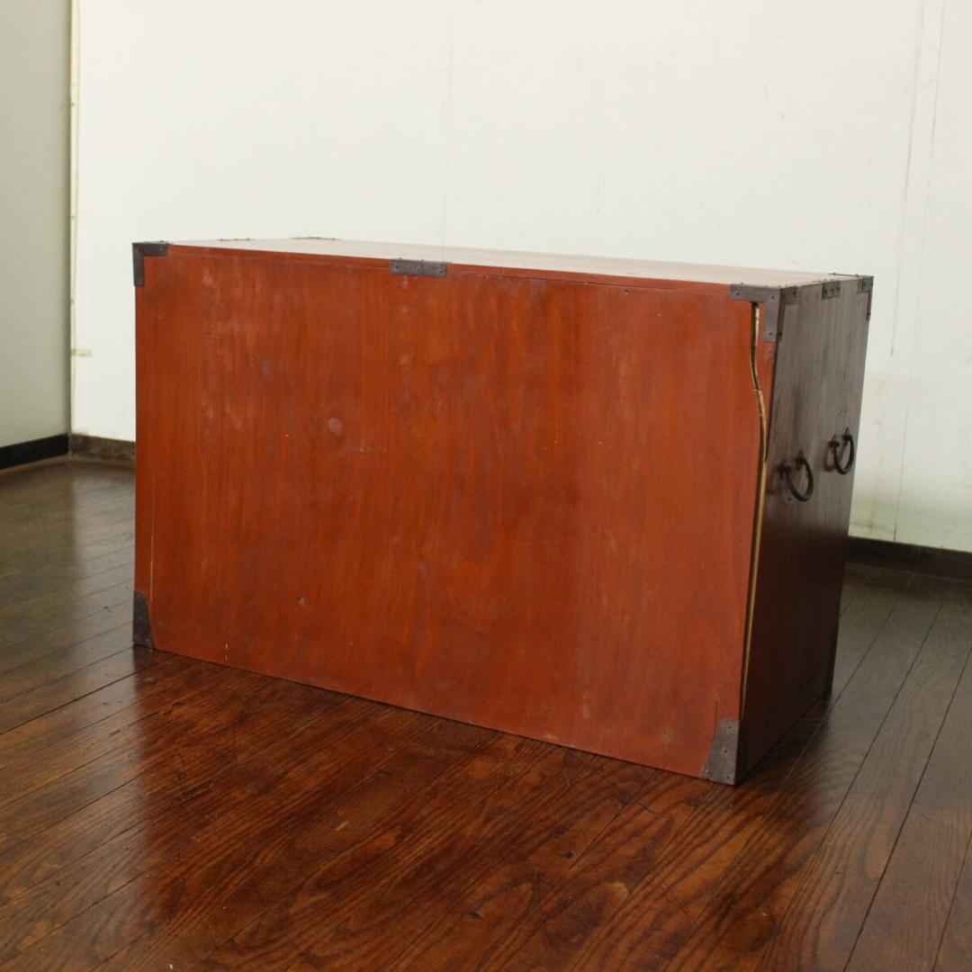 庄内箪笥 引出二杯・中桐！ローチェスト！古家具時代箪笥/和箪笥/ローボード