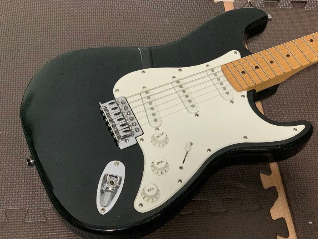 Juno ジュノ ST ストラトキャスター タイプ 黒 ブラック メイプル指板