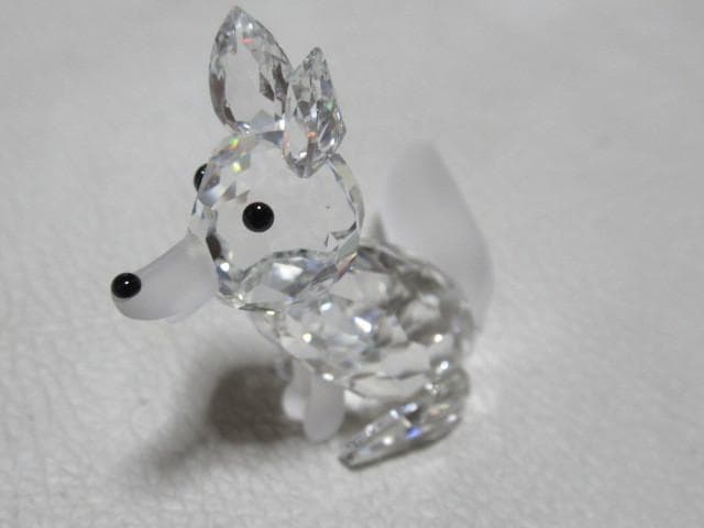 未使用希少2000年廃盤品 オーストリア製◆スワロフスキー『キツネ』013837
