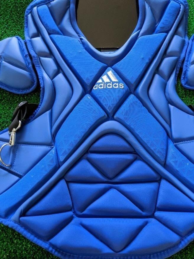 新品☆アメリカ国内限定☆UAマスク＋adidasプロテクター・レガース★青