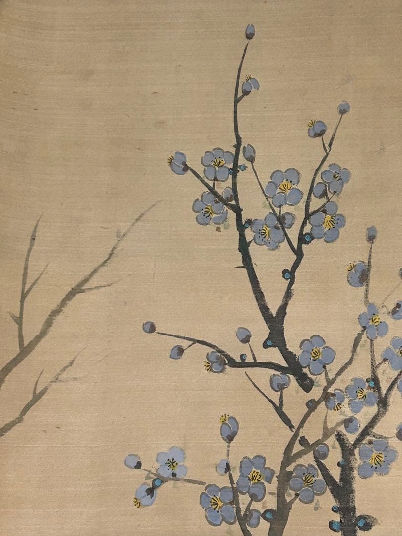 掛け軸 掛軸 鳥 スズメ 雀 300