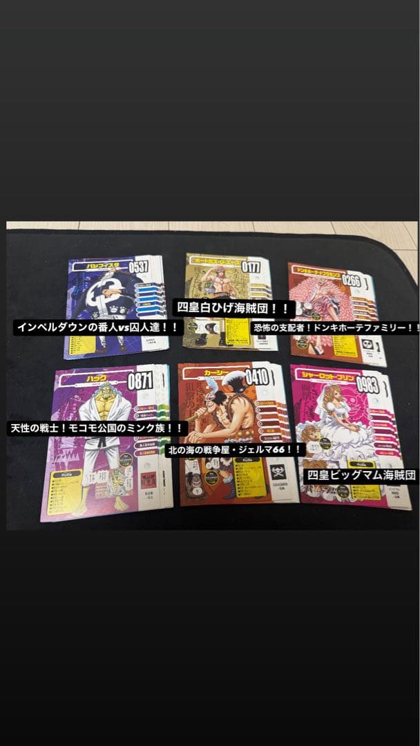 ワンピースビブルカード全バインダー　全カードセット ビブルカード麦わらストア限定