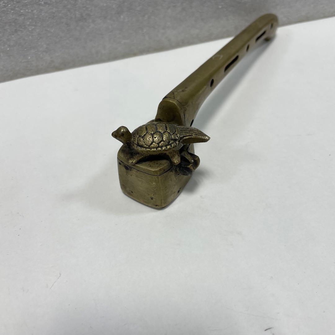 矢立　真鍮亀飾り