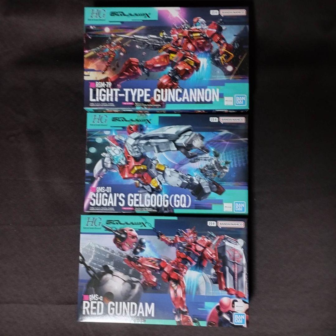 ガンプラ6点【ズゴック/ギャン/GFreD/軽キャノン/ゲルググ/赤いガンダム】
