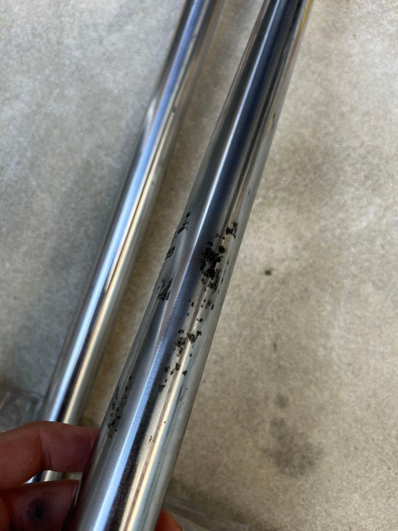 ハーレー　33.4ミリ　フロントフォーク　インナーチューブ　6インチオーバー