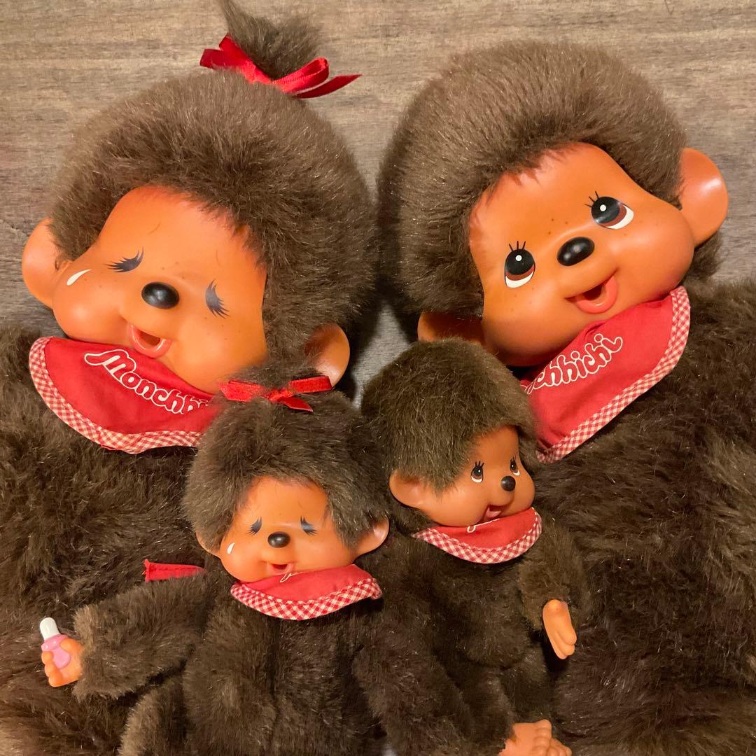 38800昭和レトロ モンチッチ 当時物 ビンテージ セキグチ 4体セット