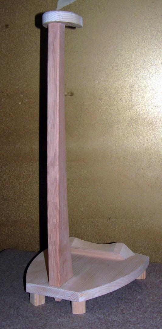 ◆ 木造 木地仕上げ　筑前琵琶設置用 琵琶架 邦楽器  鑑賞用 ◆