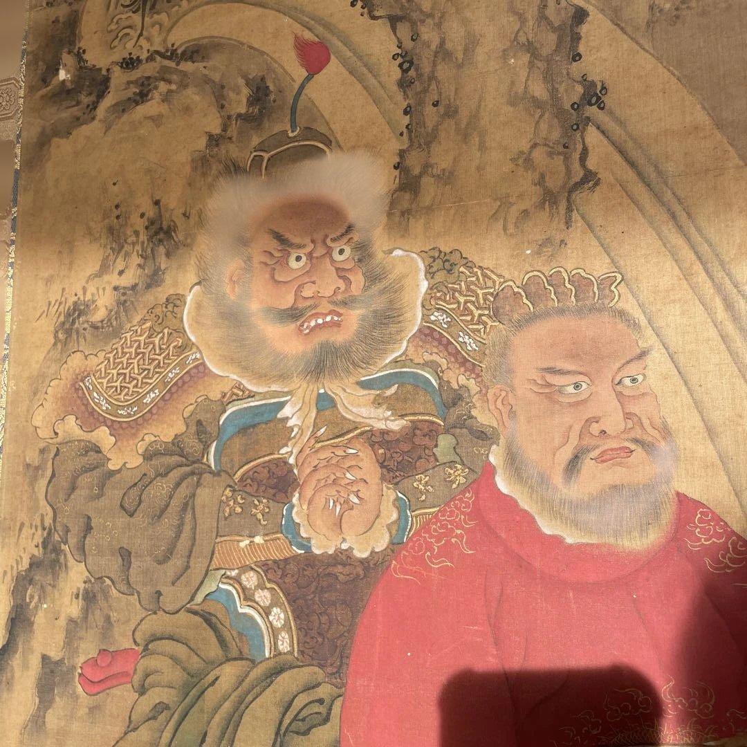 【模写】希品 超大幅 鐘馗図 明治～昭和初期　魔除けの神 厄除け 疫病除け　無銘