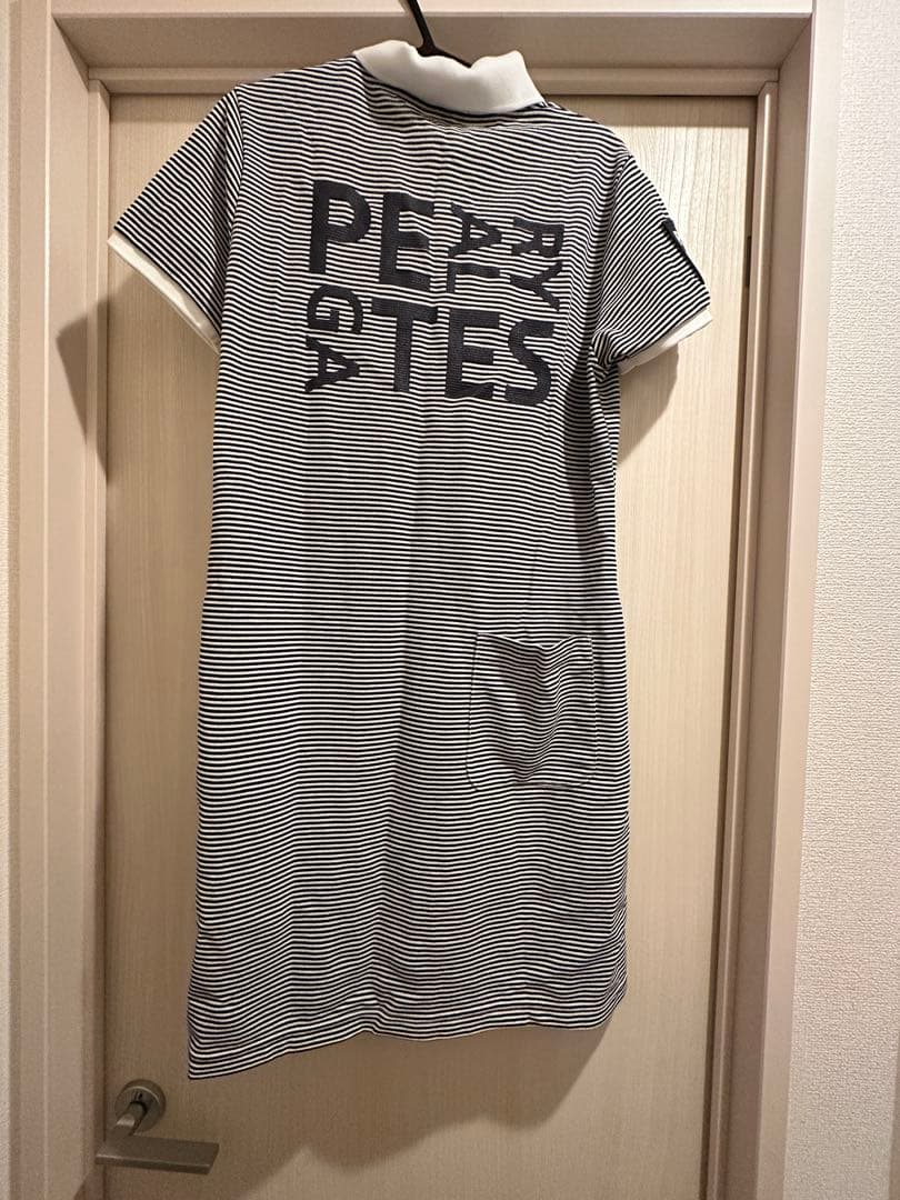 PEARY GATES ストライプ ポロワンピース