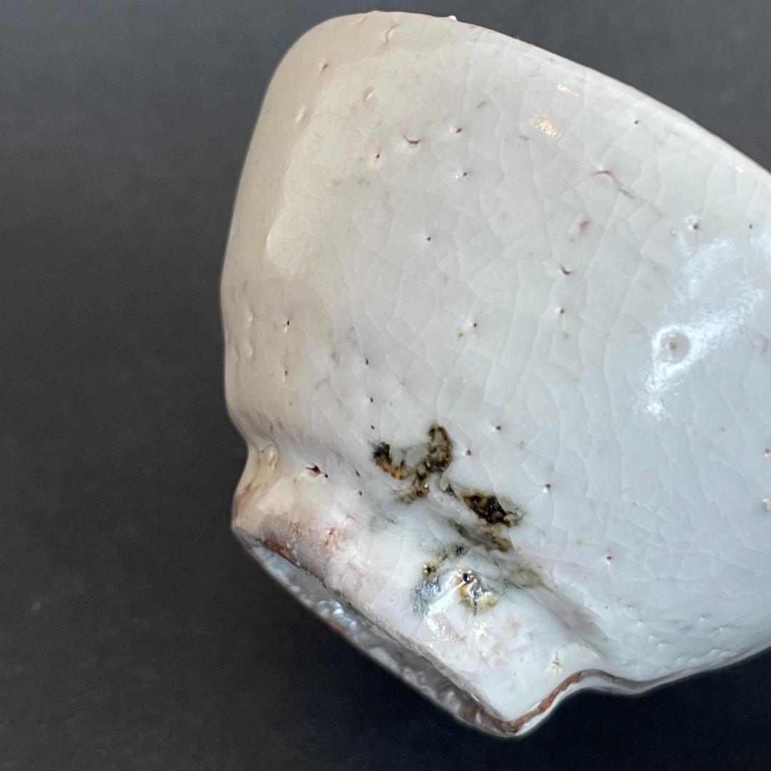 人間国宝 荒川豊蔵 水月窯 虎渓山 志野 美濃焼 酒盃 猪口 ぐい呑 ぐい飲