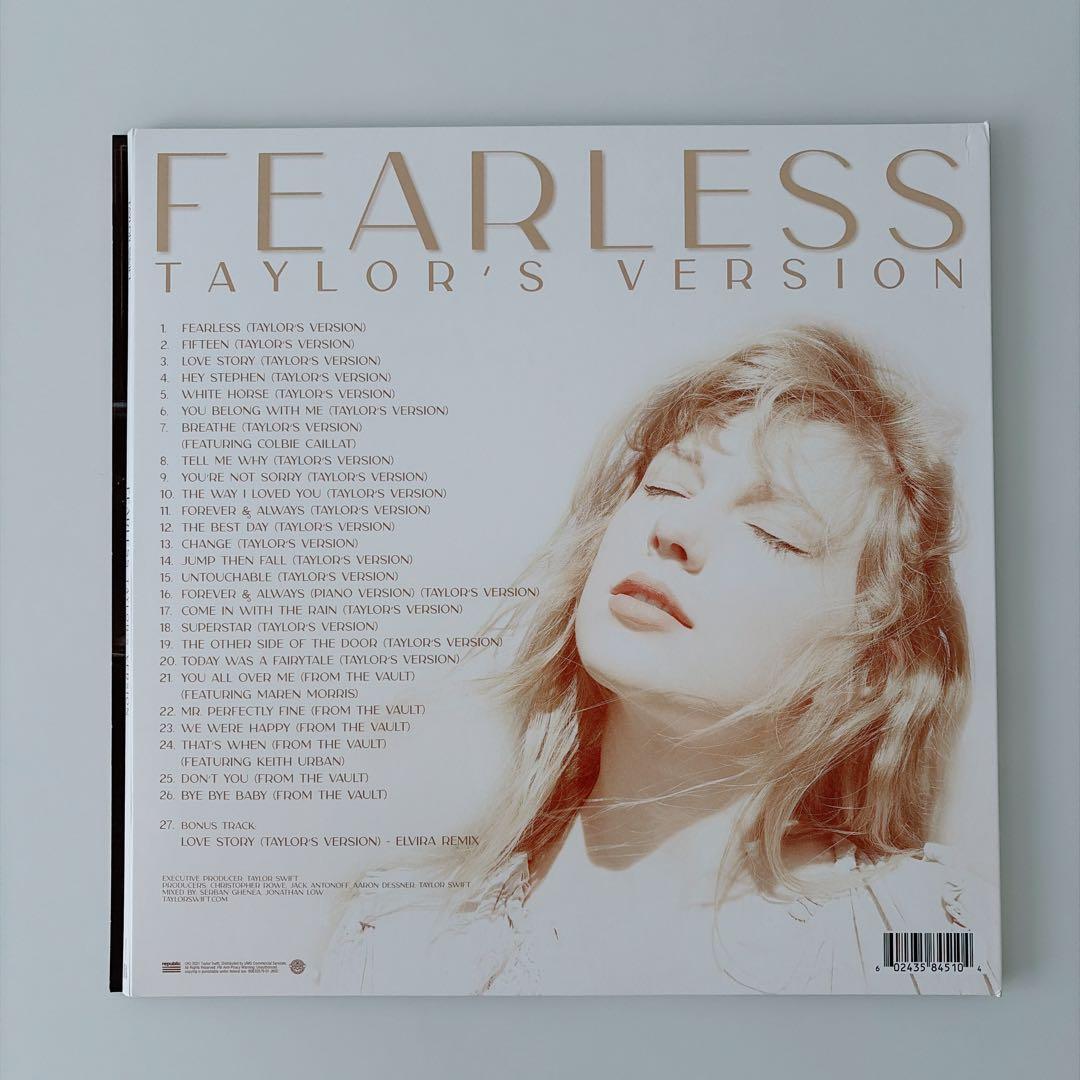 Taylor Swift Fearless LPレコード ゴールドヴァイナル仕様