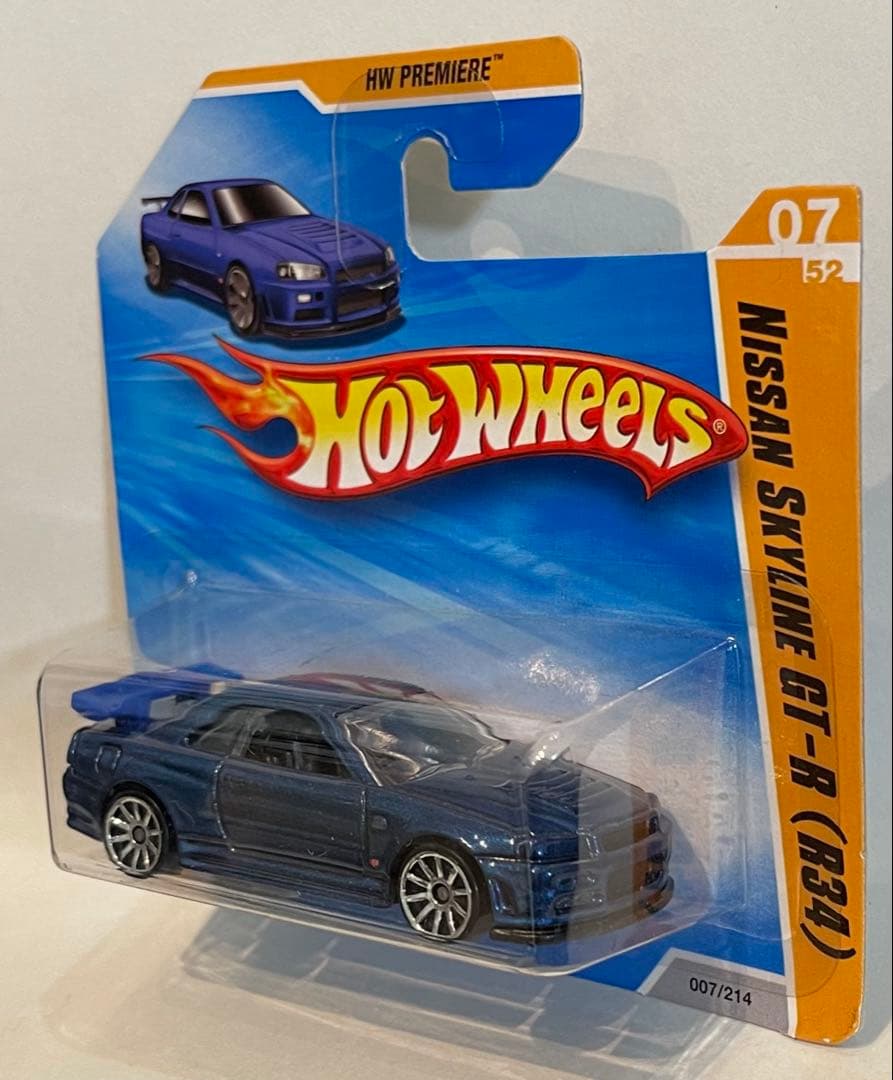 ホットウィール 日産 スカイライン GT-R R34 ブルー ドバイ