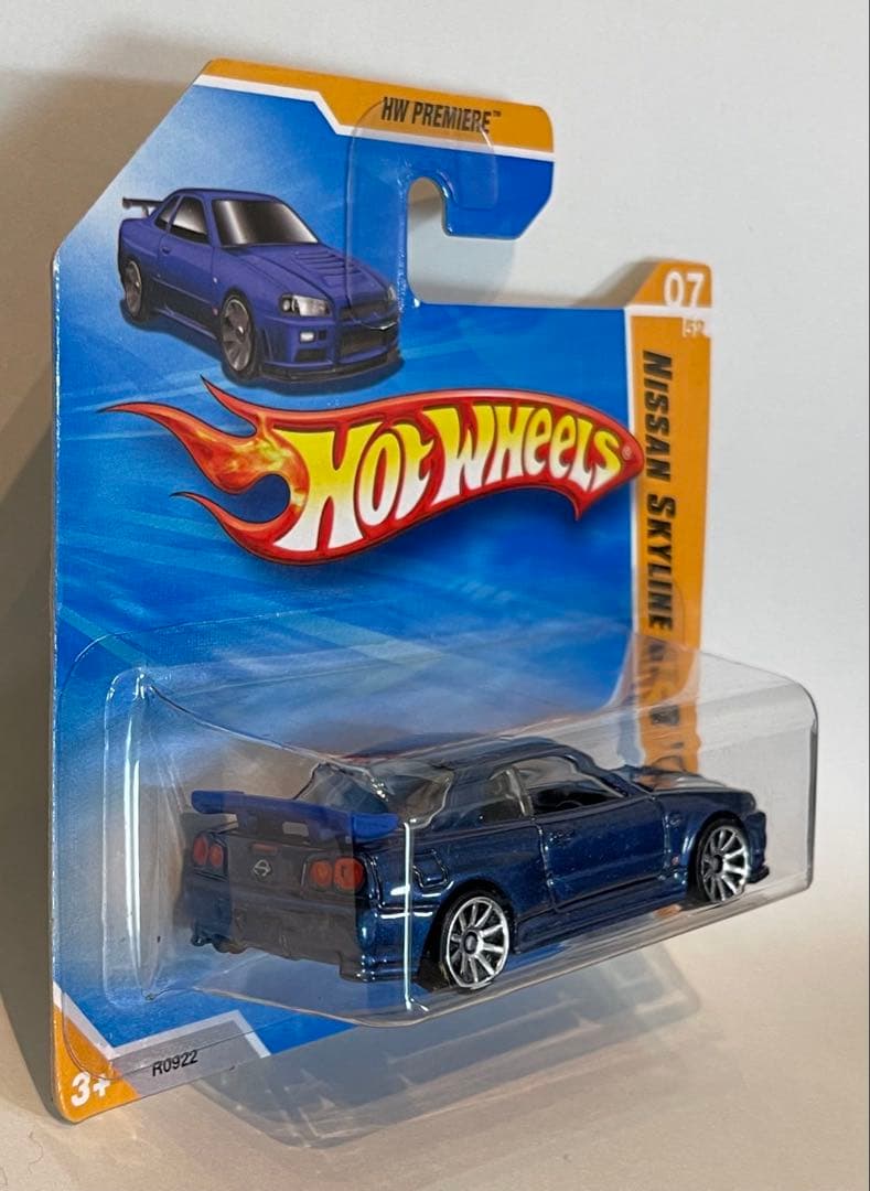 ホットウィール 日産 スカイライン GT-R R34 ブルー ドバイ