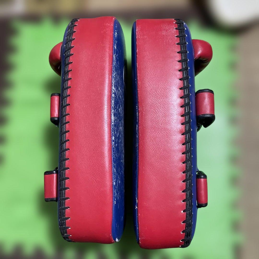 最終価格　windy本革キックミットL、イサミパンチングミット