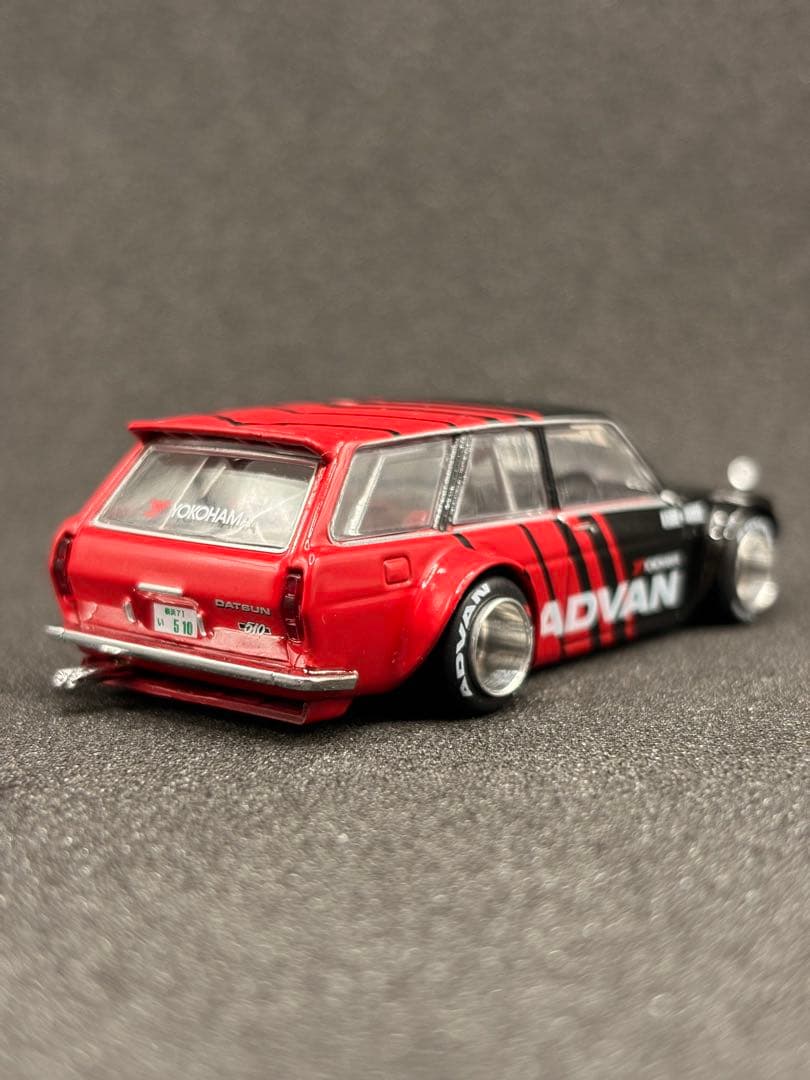 MINIGT 1/64 街道ハウス ダットサン 510 ワゴン アドバン 箱無