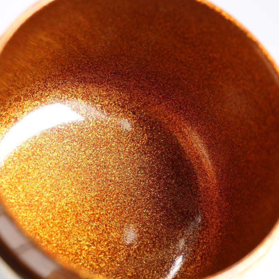 下出光斎作 呉竹蒔絵 大棗 金蒔絵 内金梨子地 茶道具 共箱共布　SN949N7