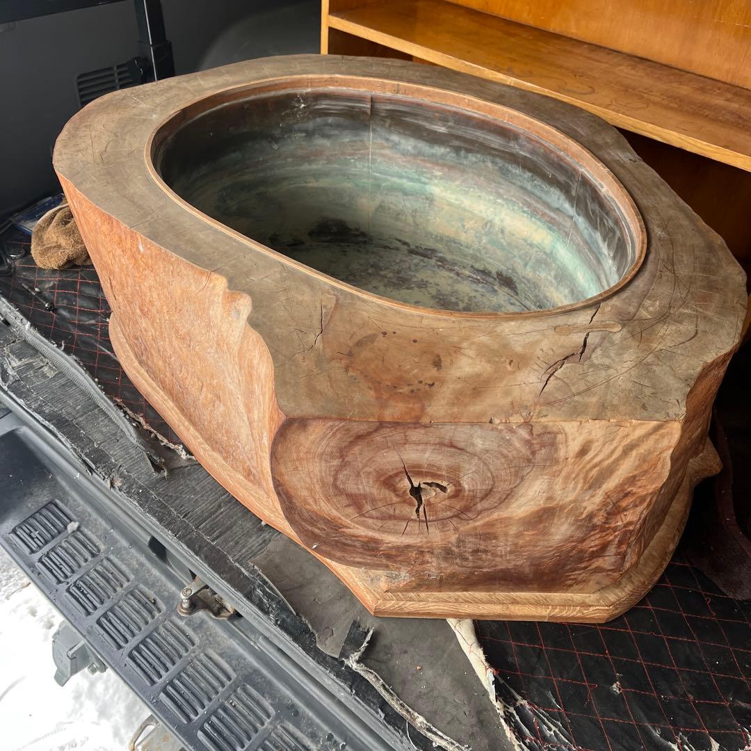 アンティーク 木製 火鉢