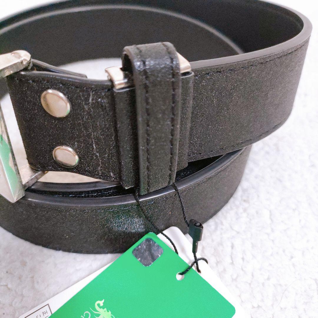 ダンスウィズドラゴン バックルベルト 黒 ゴルフウェア　ビシュー　スター　新品