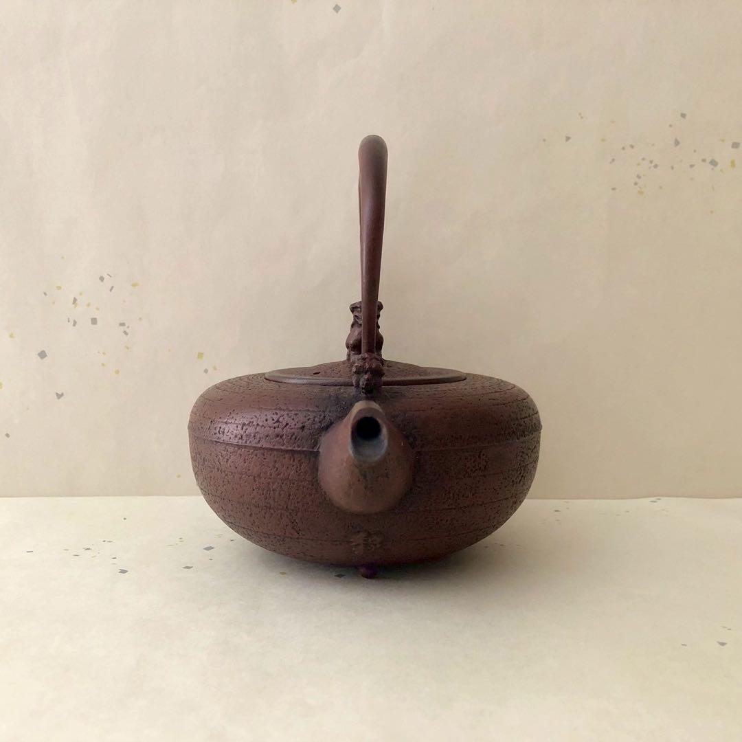 工房和秋/鉄急須 南部鉄器 金野和秋 焼型 伝統工芸品 茶道具 鉄瓶