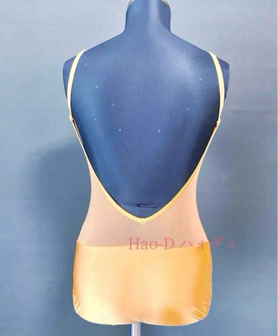 Hao-D★新品★M★肌色★レオタード★胸パット付きインナー★バレエ★ハオディ