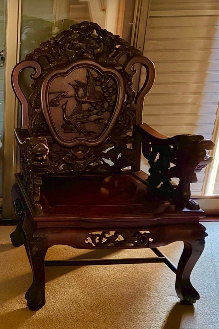 アンティーク家具 紅木家具 1人用椅子