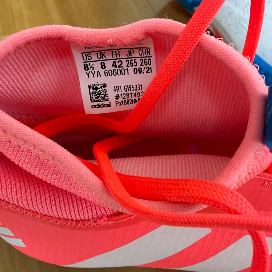 adidas ピンク ロードバイクハイカットシューズサイズ26.5