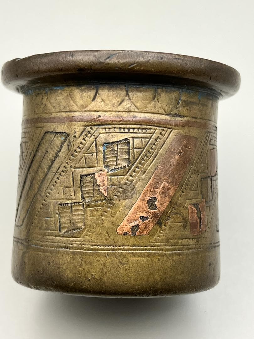 【海】江戸期　香炉　赤銅象嵌　古銅製　銅製　時代物　古董品　美術品