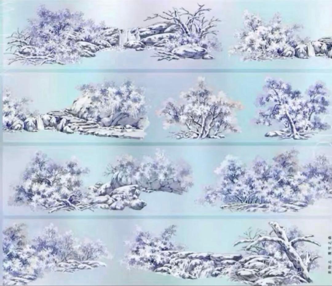 PET 6.5cm×5m 覆雪之森 海外マスキングテープ　海外マステ　風景