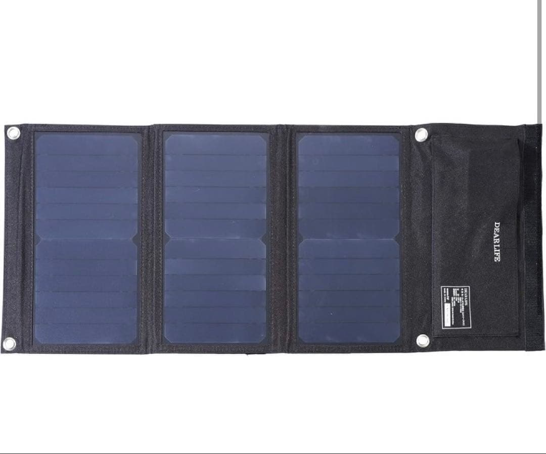 ［S8-51］新品 DEAR LIFE ポータブル蓄電池＋専用 ソーラーパネル