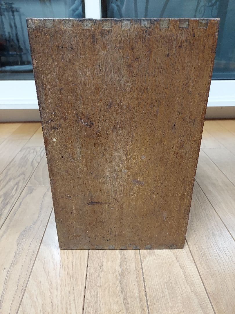 レトロ鉛筆棚、昭和レトロ、三菱 9800 木製収納ボックス、レトロ三菱鉛筆