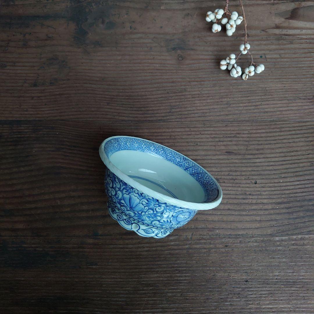 【ご成約】古染付 菊割文 手塩皿と 骨董の器 おまとめ