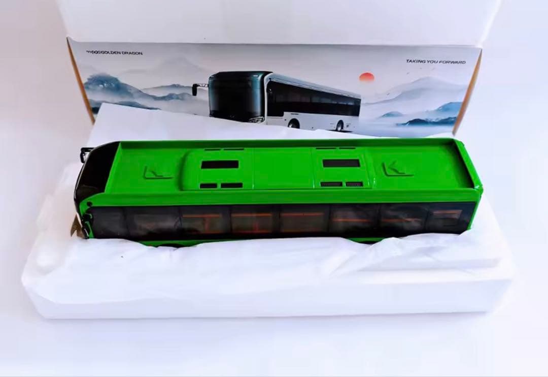 1/42厦門Jinlu NAV2純電気バスモデルJinlongのオリジナル