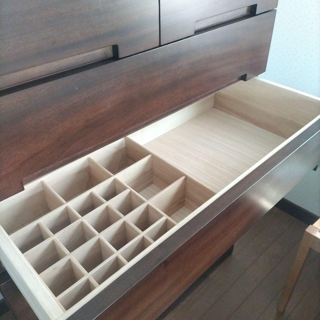 民芸家具　国産　ダークブラウン楠箪笥　6段