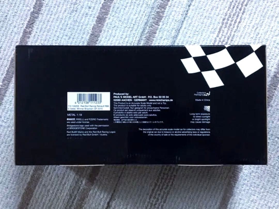 状態良好 限定品 ミニチャンプス 1/18 レッドブル RB6 ベッテル