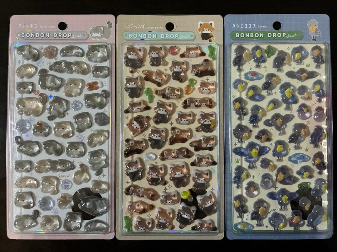 ボンボンドロップシール　動物系　まとめ売り