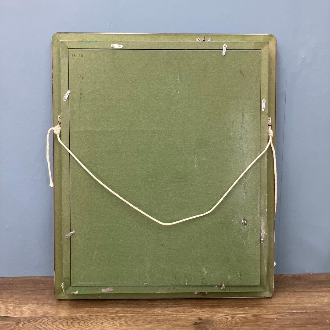 昭和レトロ 油彩画 油絵 花 静物画 肉筆 F6号（相当） 額装 額縁 額入り