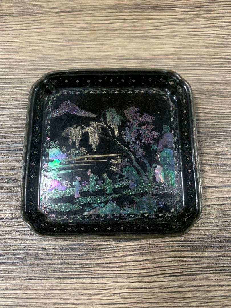 琉球 17〜18世紀 螺鈿 角皿６枚セット