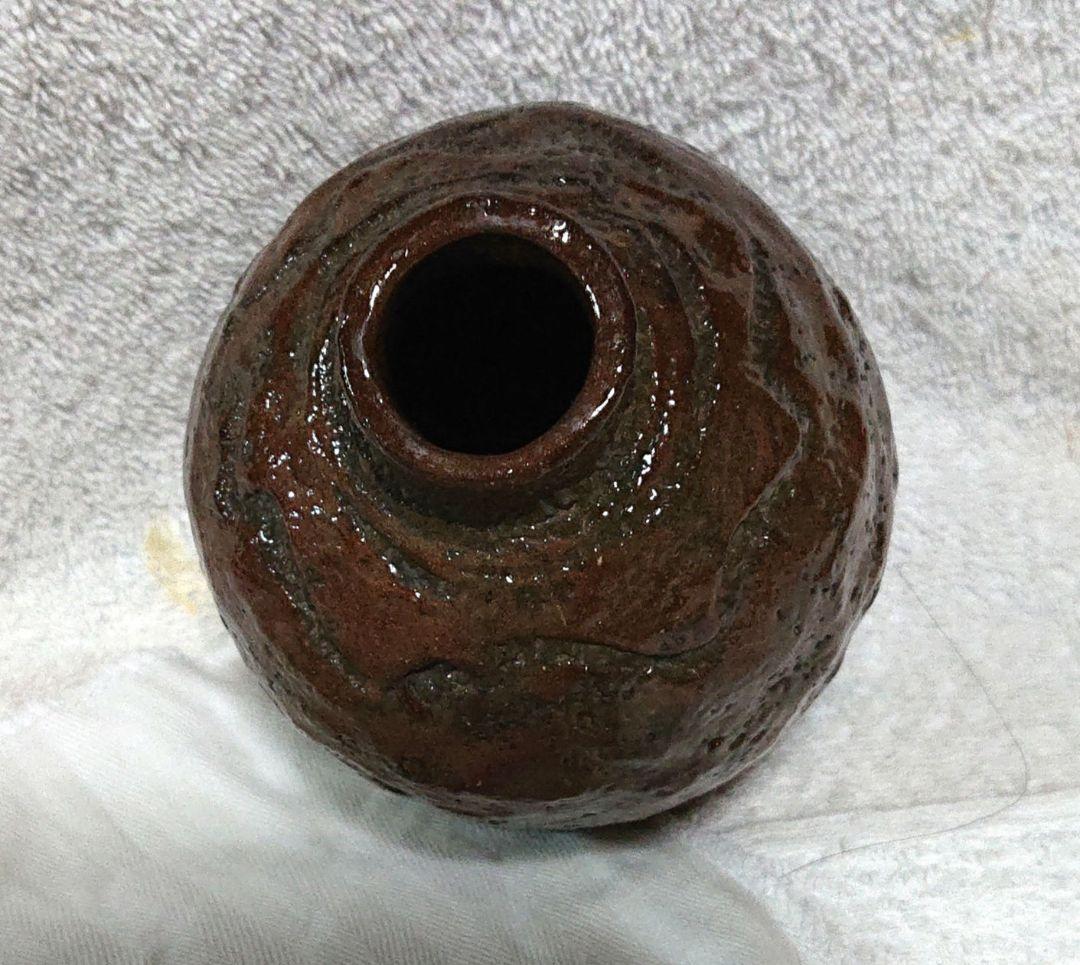 常滑四代長三作振り出し壷 A417