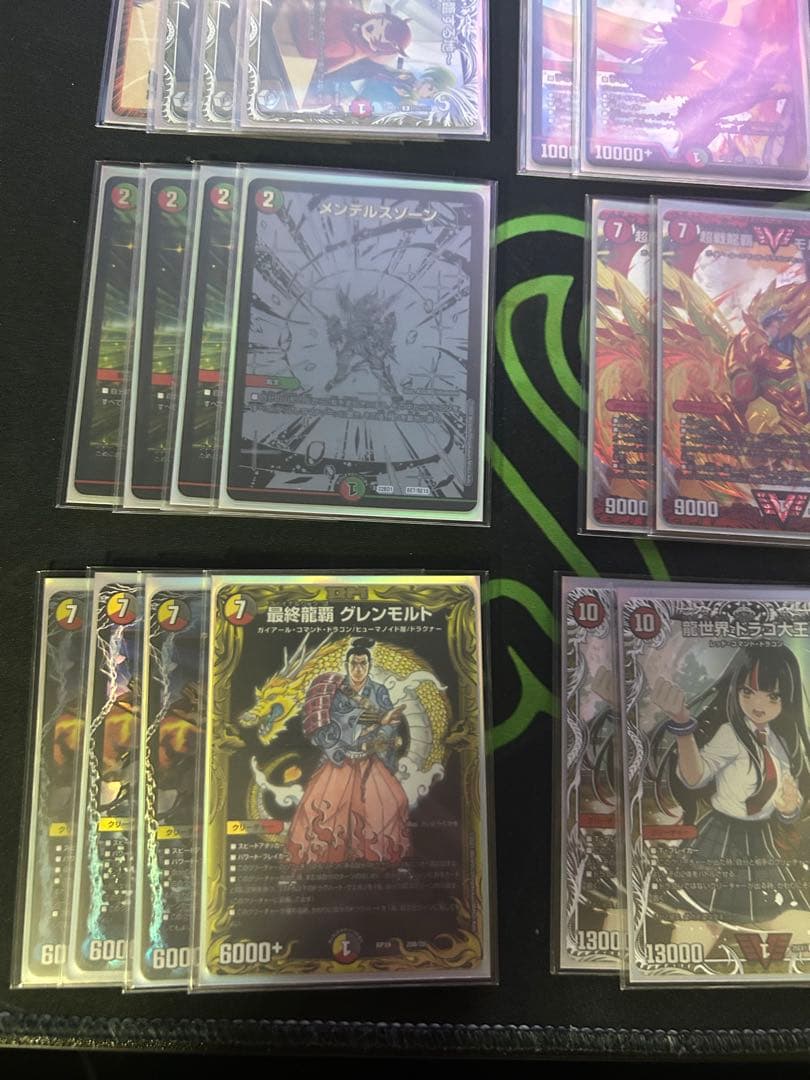 デュエマ4C龍世界ドラゴンデッキ 3重スリーブ付き