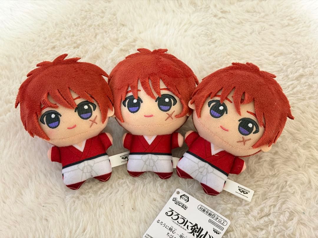 るろうに剣心 明治剣客浪漫譚 ちびぐるみ ぬいぐるみ vol.1 緋村剣心 3体