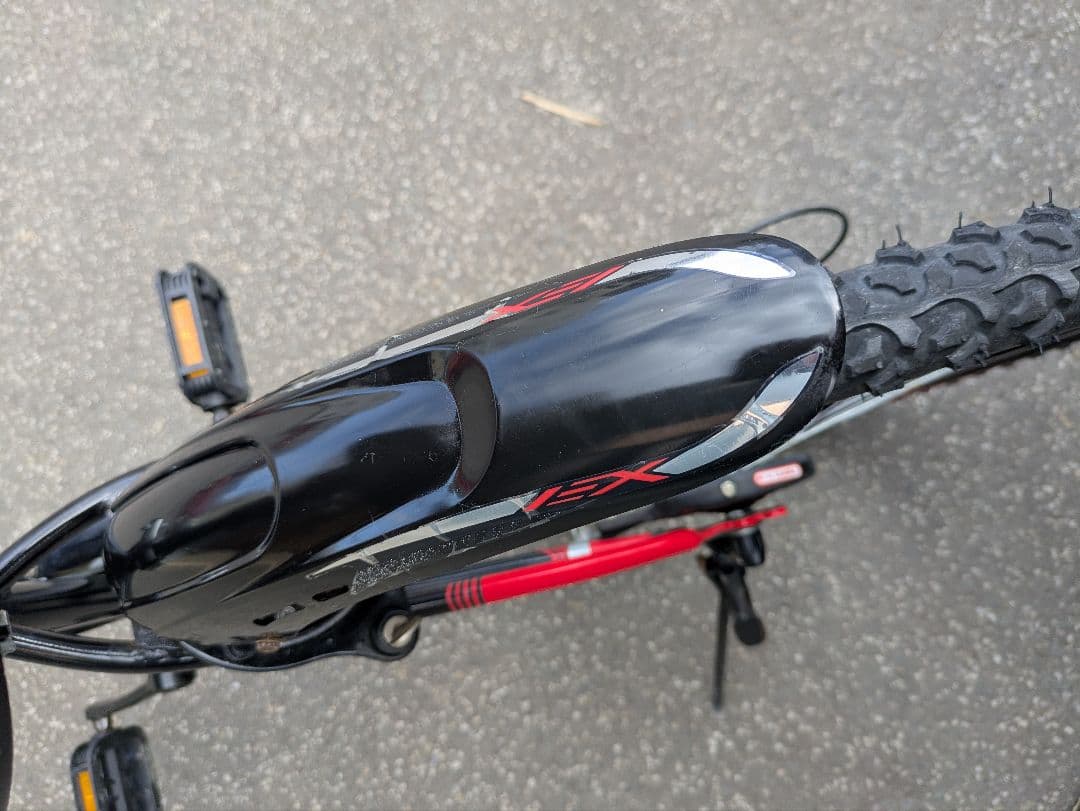 美品 ブリヂストン 自転車 EXJ66 ジュニア ブラック レッド 26インチ