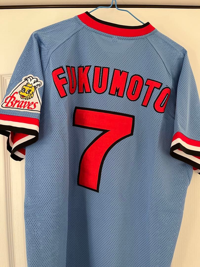 阪急ブレーブス復刻ビジターレプリカユニフォーム福本豊LLサイズ