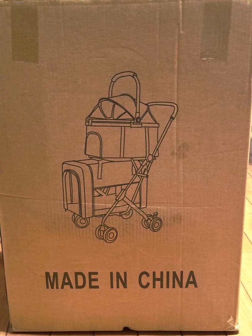 ペットカート 分離型 折りたたみ式 前輪360°回転 前後輪ブレーキ付き 犬猫