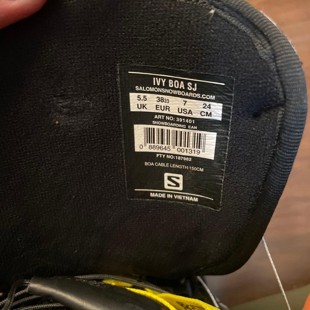 SALOMON IVY BOA SJ 24cm スノーボードブーツ サロモン美品